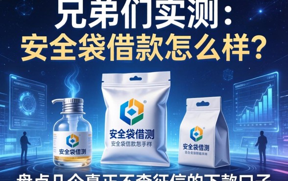 兄弟们实测：安全袋借款怎么样？盘点几个真正不查征信的下款口子