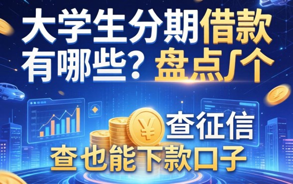 大学生分期借款有哪些？盘点几个不查征信也能下款的口子