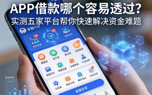 手机app借款哪个容易通过？实测五家平台帮你快速解决资金难题