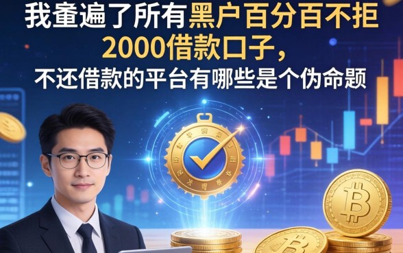 我翻遍了所有黑户百分百不拒的2000借款口子，发现不还借款的平台有哪些是个伪命题