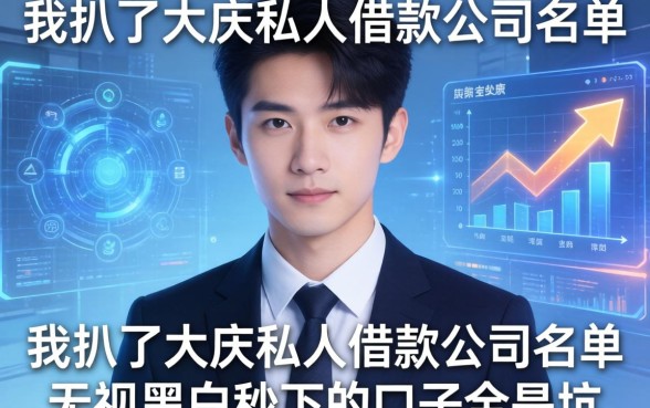 我扒了大庆私人借款公司名单，发现无视黑白秒下的口子全是坑