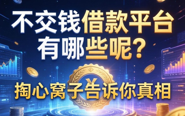 不交钱借款平台有哪些呢？掏心窝子告诉你真相