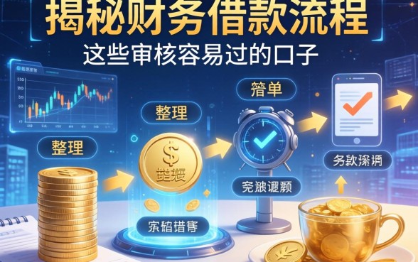 揭秘财务借款流程有哪些，整理出这些审核容易过的口子