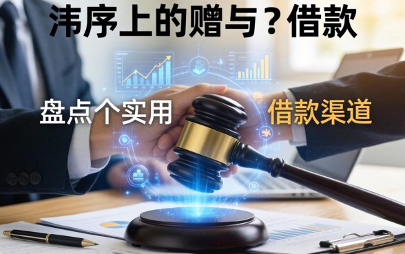 法律上的赠与与借款有哪些区别？盘点几个实用的借款渠道