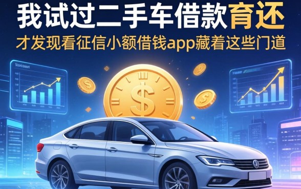 我试过二手车借款不还，才发现不看征信小额借钱的app藏着这些门道