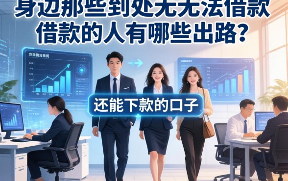 身边那些到处都无法借款的人有哪些出路？分享几个还能下款的口子