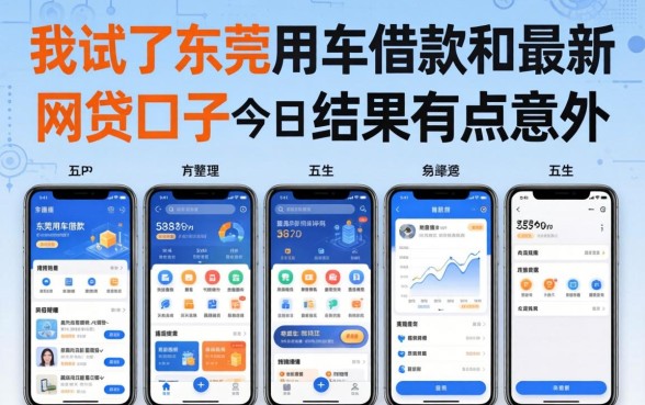 我试了东莞用车借款和最新网贷口子今日整理这五个app，结果有点意外