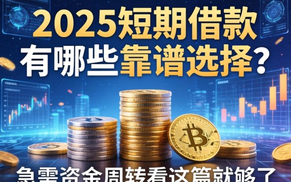 2025短期借款有哪些靠谱选择？急需资金周转看这篇就够了