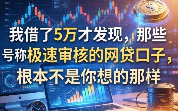我借了5万才发现，那些号称极速审核的网贷口子，根本不是你想的那样