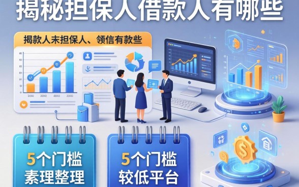 揭秘担保人借款人有哪些，整理出5个门槛较低的平台
