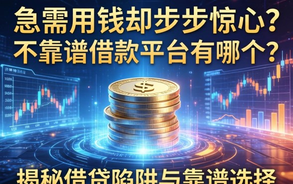 急需用钱却步步惊心？不靠谱借款平台有哪个？揭秘借贷陷阱与靠谱选择