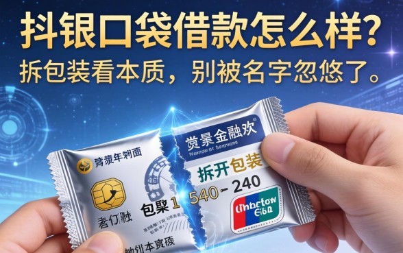抖银口袋借款怎么样？拆开包装看本质，别被名字忽悠了