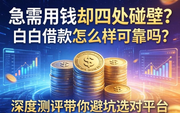 急需用钱却四处碰壁？白白借款怎么样可靠吗？深度测评带你避坑选对平台