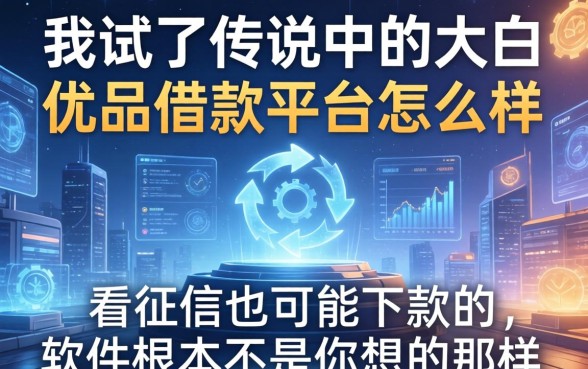 我试了传说中的大白优品借款平台怎么样，发现不看征信就能下款的软件根本不是你想的那样