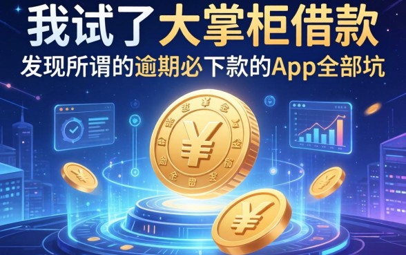 我试了大掌柜借款，发现所谓的逾期必下款的app全是坑