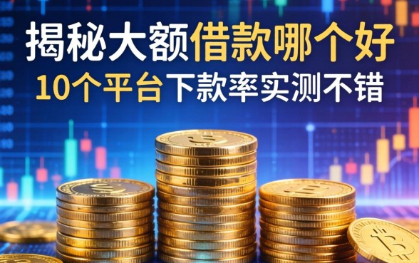 揭秘大额借款哪个好，这10个平台下款率实测不错