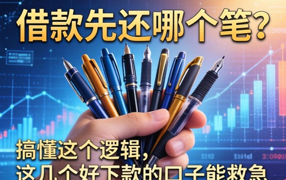 手里多笔借款先还哪个笔？搞懂这个逻辑，这几个好下款的口子能救急