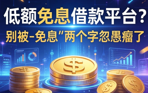 低额免息借款平台有哪些？别被-免息-两个字忽悠瘸了