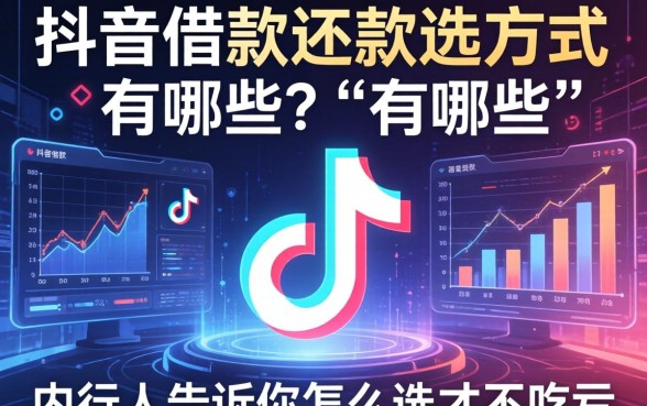 抖音借款还款方式有哪些？内行人告诉你怎么选才不吃亏