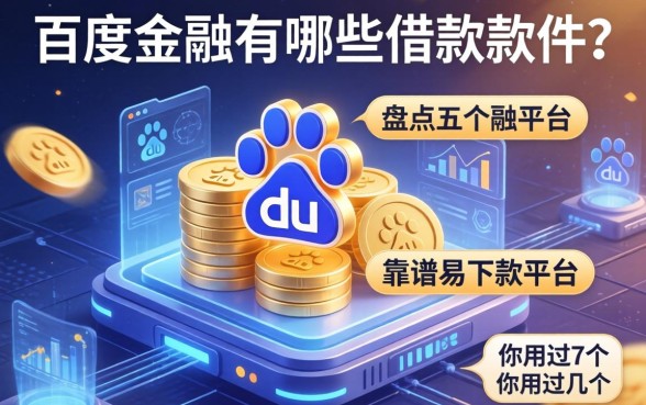 百度金融有哪些借款软件？盘点五个靠谱易下款的平台，你用过几个？