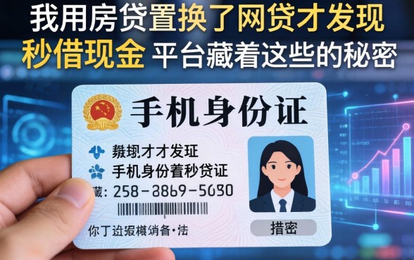 我用房贷置换了网贷，才发现手机身份证秒借现金的平台藏着这些秘密
