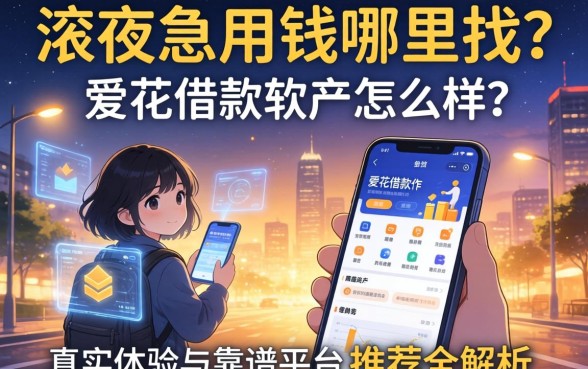 深夜急用钱哪里找？爱花借款软件怎么样？真实体验与靠谱平台推荐全解析