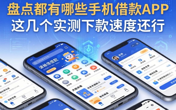盘点都有哪些手机借款app，这几个实测下款速度还行