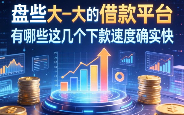 盘点大一点的借款平台有哪些，这几个下款速度确实快
