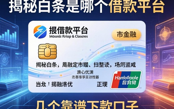 揭秘白条是哪个借款平台的，整理几个靠谱下款口子