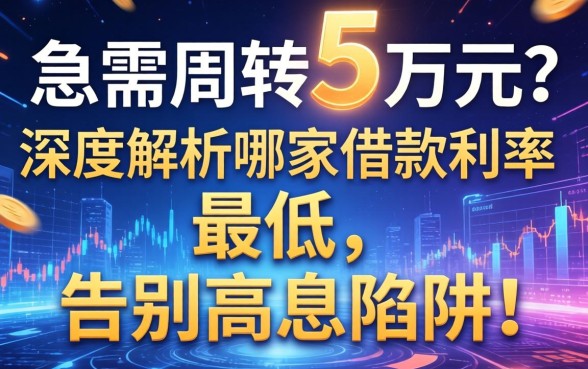 急需周转5万元？深度解析哪家借款利率最低，告别高息陷阱！