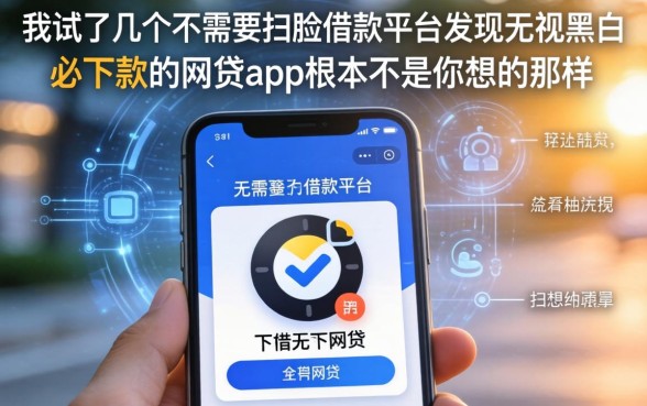 我试了几个不需要扫脸的借款平台，发现无视黑白必下款的网贷app根本不是你想的那样