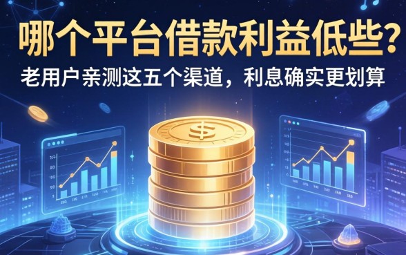 从哪个平台借款利益低些？老用户亲测这五个渠道，利息确实更划算