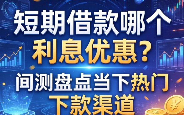 短期借款哪个利息优惠？实测盘点当下热门的下款渠道