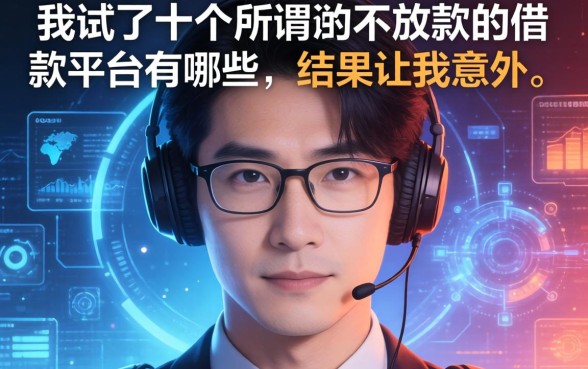 我试了十个所谓的不放款的借款平台有哪些，结果让我意外