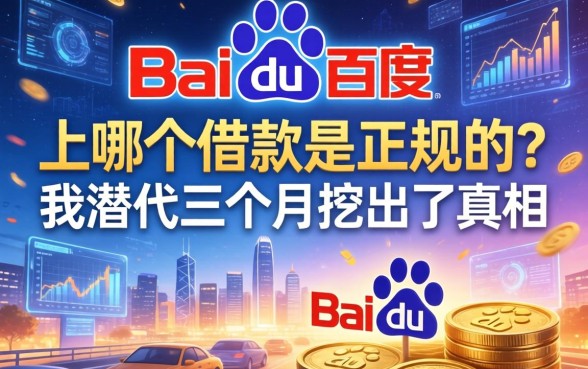 百度上哪个借款是正规的？我潜伏三个月挖出了真相