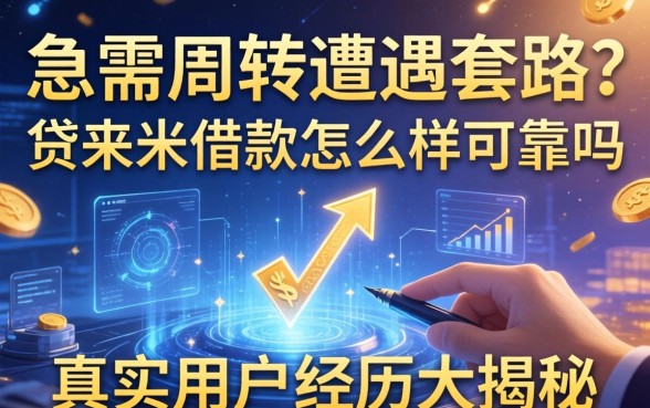急需周转遭遇套路？贷来米借款怎么样可靠吗，真实用户经历大揭秘