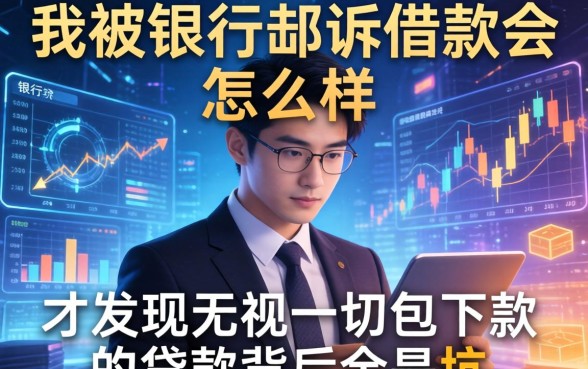 我被银行起诉借款会怎么样,才发现无视一切包下款的贷款背后全是坑