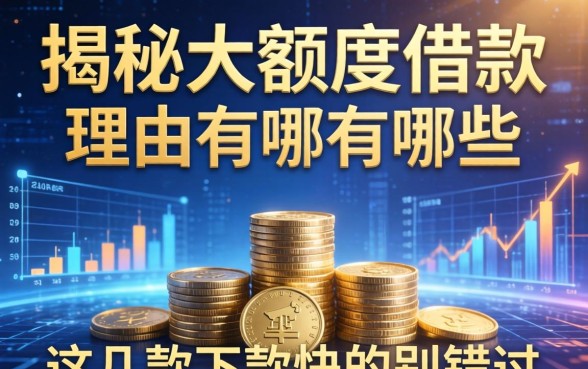 揭秘大额度借款理由有哪些，这几款下款快的别错过