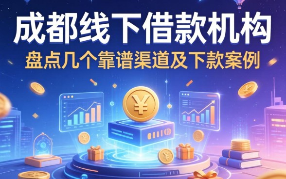 成都线下借款机构有哪些？盘点几个靠谱渠道及下款案例