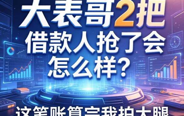 大表哥2把借款人抢了会怎么样？这笔账算完我拍大腿