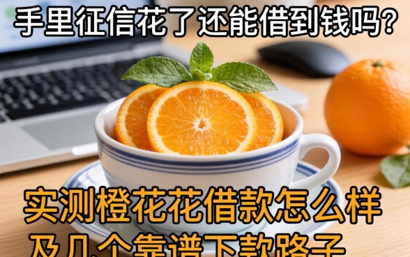手里征信花了还能借到钱吗？实测橙花花借款怎么样及几个靠谱下款路子