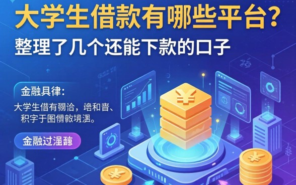 大学生借款有哪些平台？整理了几个还能下款的口子