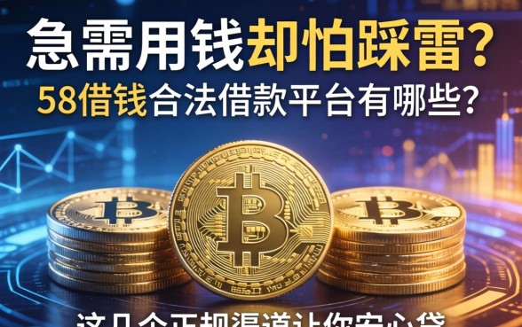 急需用钱却怕踩雷？58借钱合法借款平台有哪些？这几个正规渠道让你安心贷