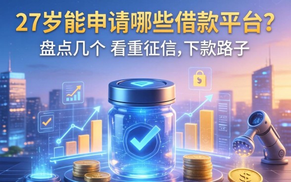 27岁能申请哪些借款平台?盘点几个不看重征信的下款路子