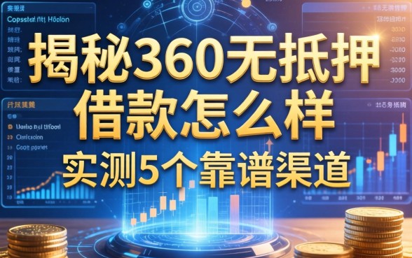 揭秘360无抵押借款怎么样：实测5个靠谱渠道