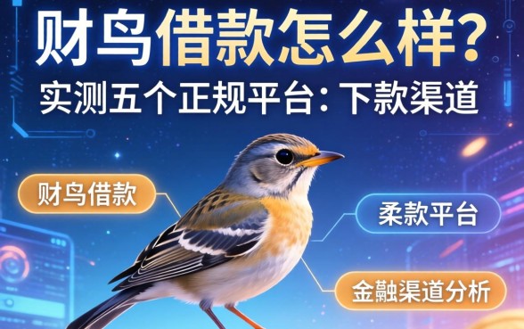 财鸟借款怎么样？实测五个正规平台与下款渠道分析