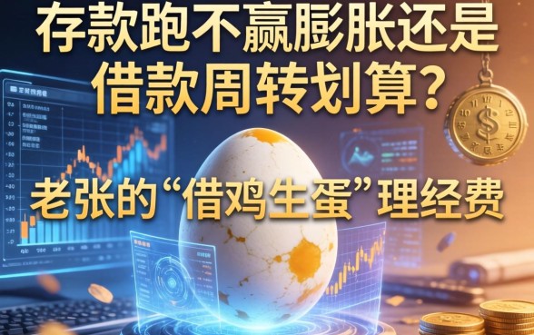 存款跑不赢通胀还是借款周转划算？老张的“借鸡生蛋”理财经