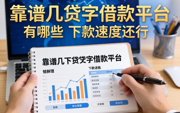 整理了几个靠谱的贷字借款平台有哪些，下款速度还行