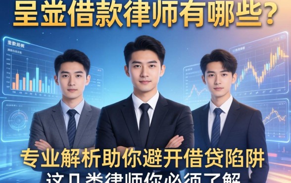 呈贡借款律师有哪些人员？专业解析助你避开借贷陷阱，这几类律师你必须了解