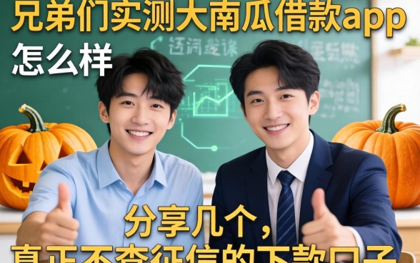 兄弟们实测大南瓜借款app怎么样，分享几个真正不查征信的下款口子